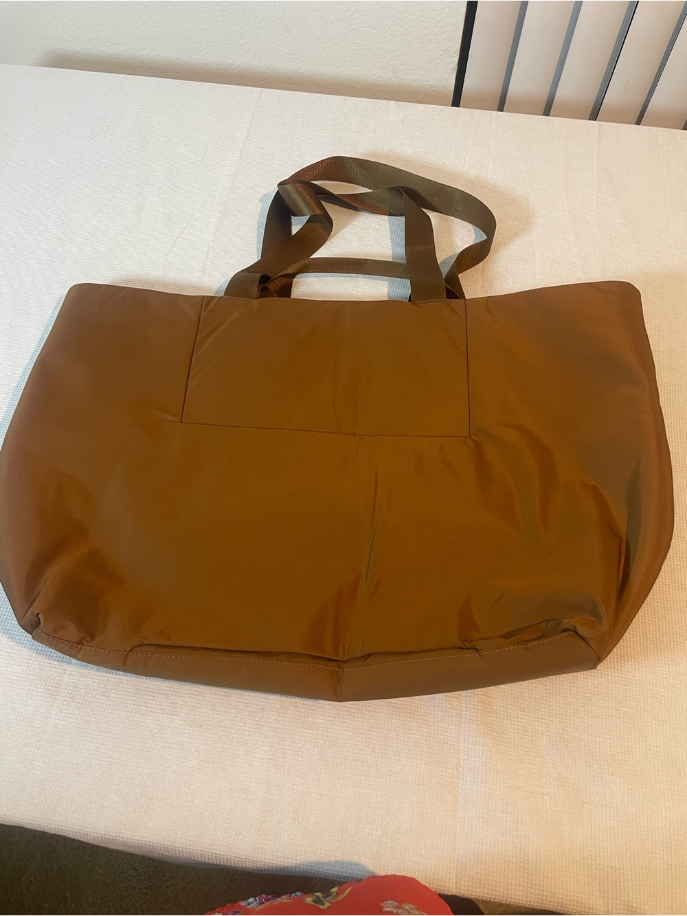Away Large Featherlight Tote Amaro Brown Travel Shoulder Bag Carry On Zip Lightw - Picture 5 of 12